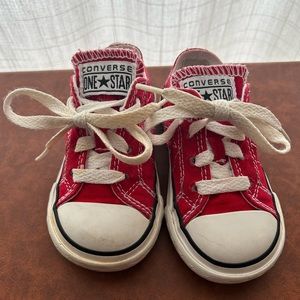 Kids Converse Red One Star Converse Sneakers Toddler Size 5